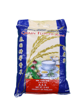 GRAIN FLOR ARROZ PERFUMADO 5 KG - CAIXA DE 4 UNIDADES